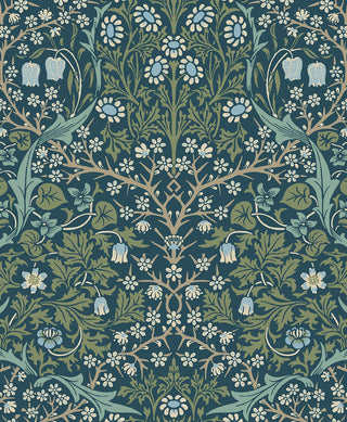 EP10102 vintage floral prepasted wallpaper from Seabrook Designs