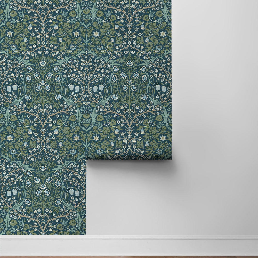 
                  
                    EP10102 vintage floral prepasted wallpaper roll from Seabrook Designs
                  
                