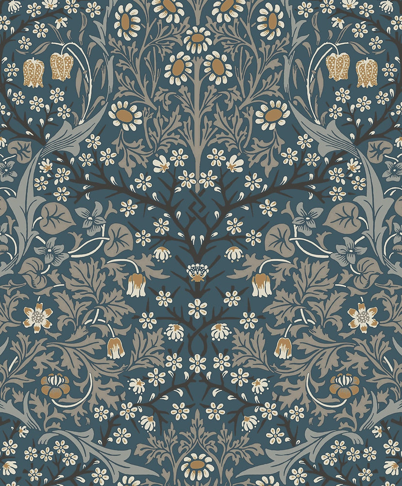 EP10112 vintage floral prepasted wallpaper from Seabrook Designs