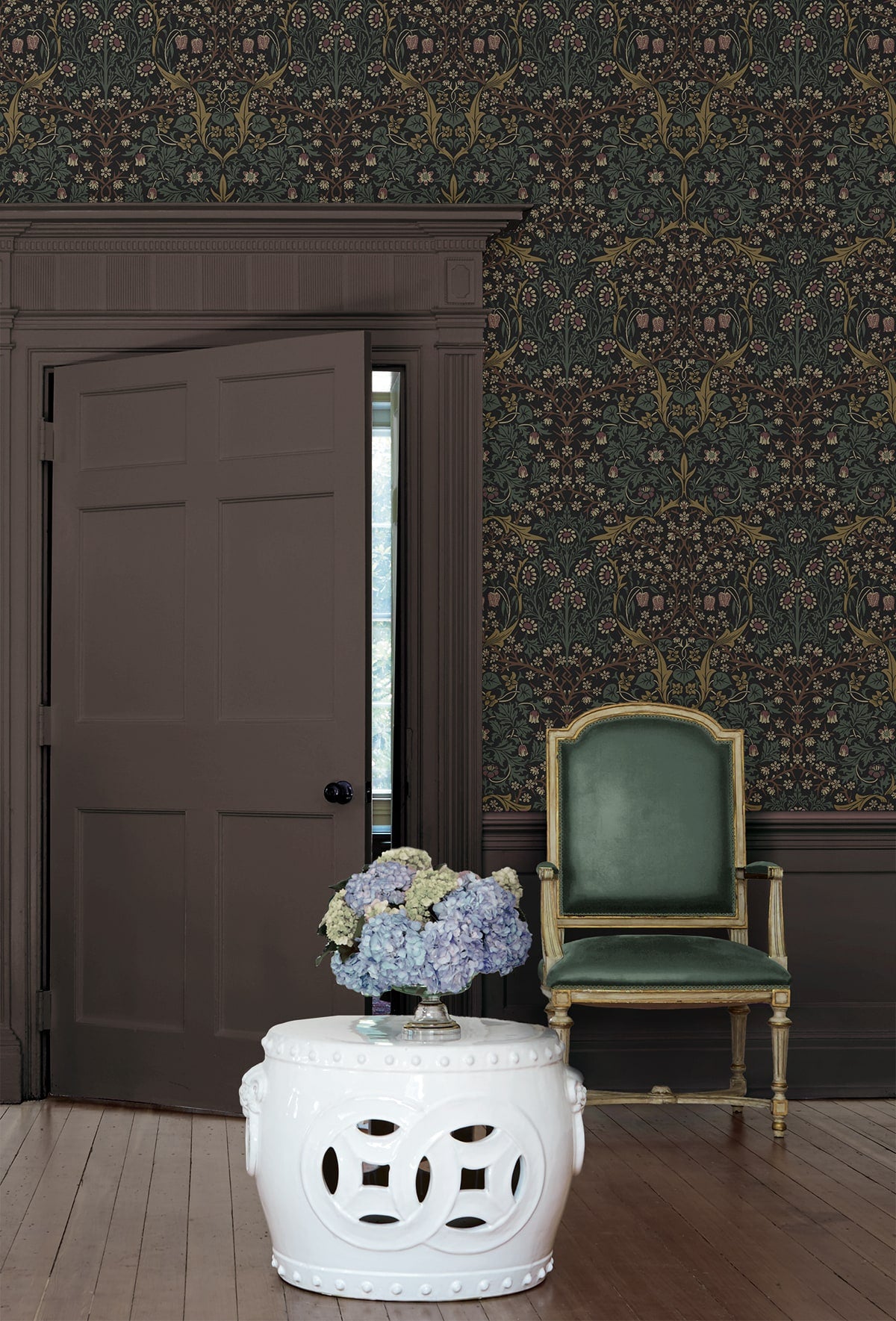 Victorian Garden Floral Vintage Prepasted Wallpaper – Say Decor LLC
