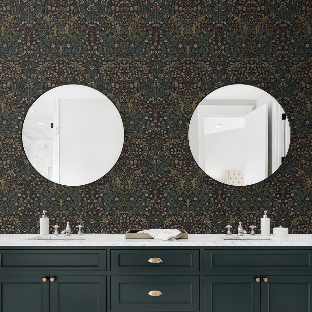 
                  
                    EP10116 vintage floral prepasted wallpaper bathroom from Seabrook Designs
                  
                