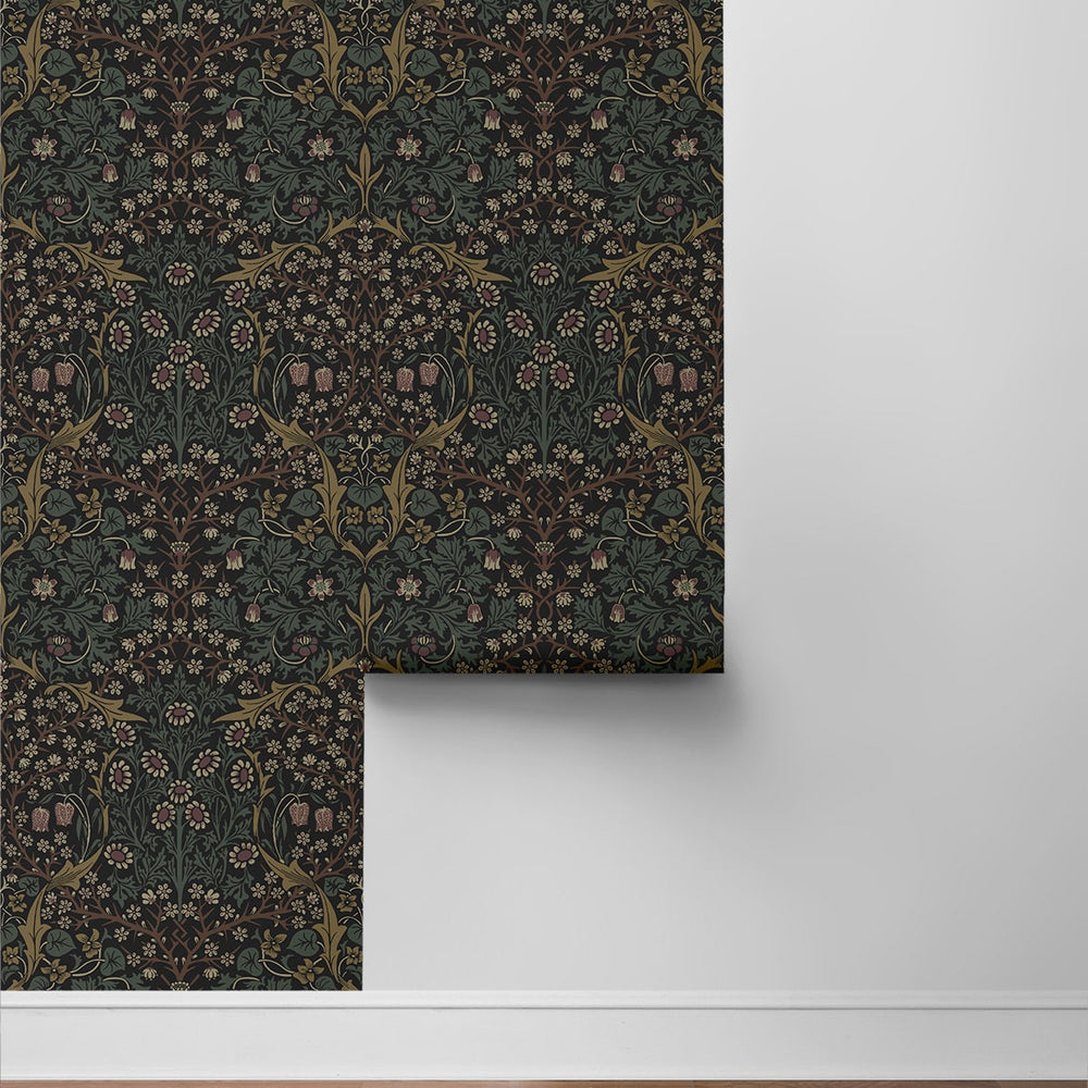 
                  
                    EP10116 vintage floral prepasted wallpaper roll from Seabrook Designs
                  
                