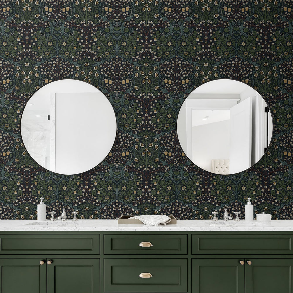 
                  
                    EP10122 vintage floral prepasted wallpaper bathroom from Seabrook Designs
                  
                