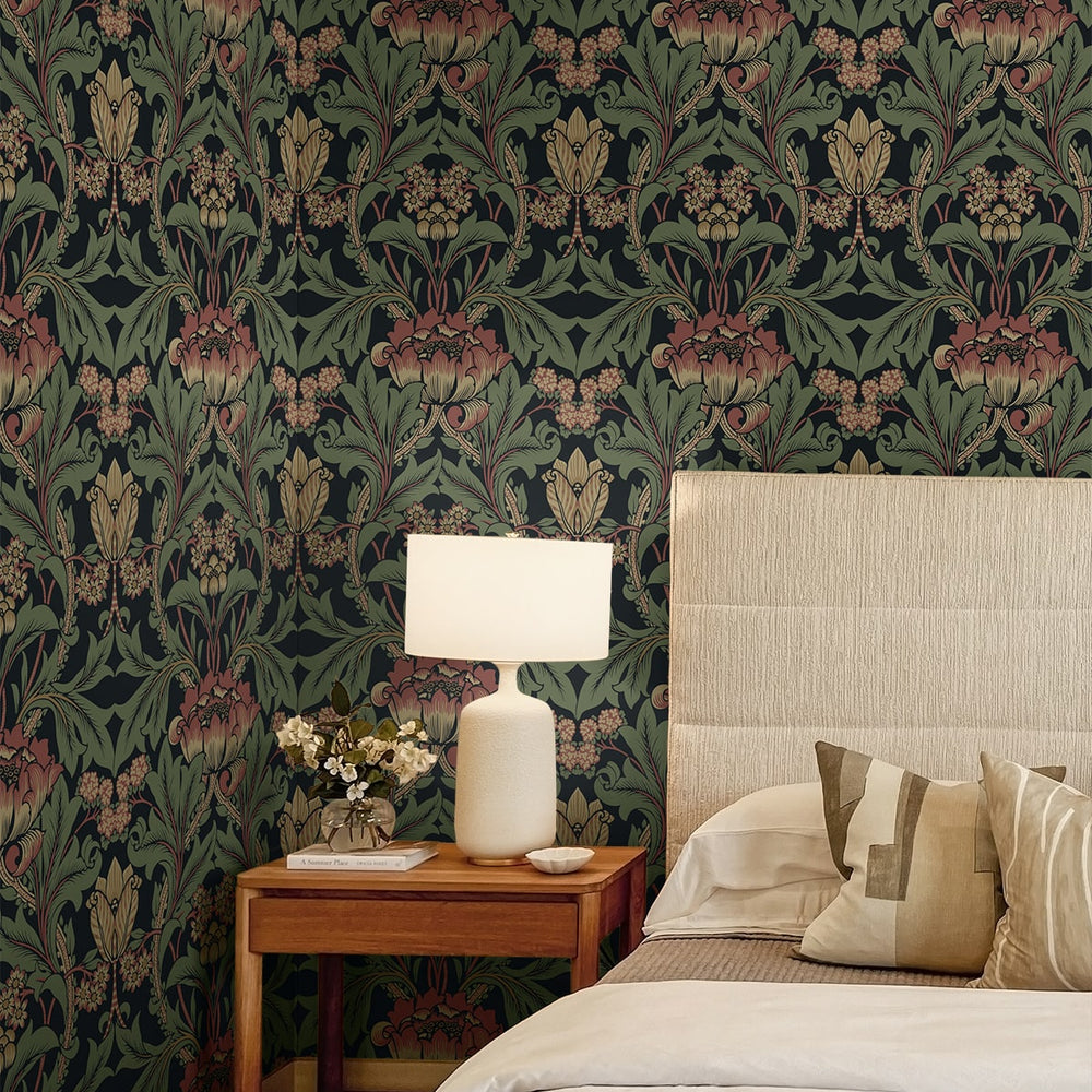 
                  
                    EP10201 vintage floral prepasted wallpaper bedroom from Seabrook Designs
                  
                
