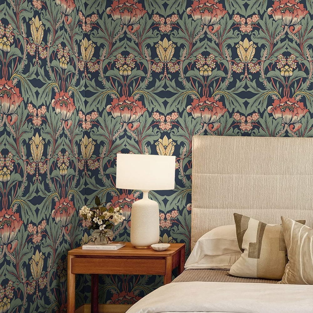 
                  
                    EP10202 vintage floral prepasted wallpaper bedroom from Seabrook Designs
                  
                