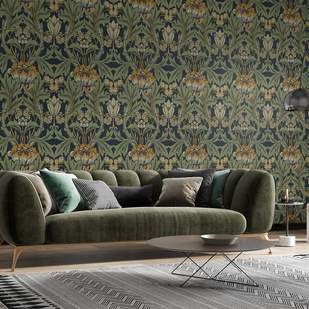 
                  
                    EP10204 vintage floral prepasted wallpaper living room from Seabrook Designs
                  
                