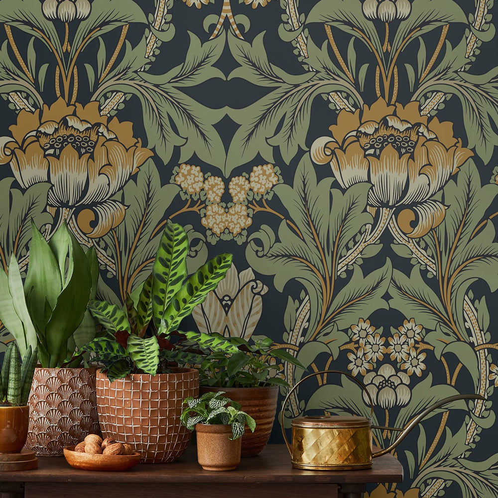 
                  
                    EP10204 vintage floral prepasted wallpaper decor from Seabrook Designs
                  
                