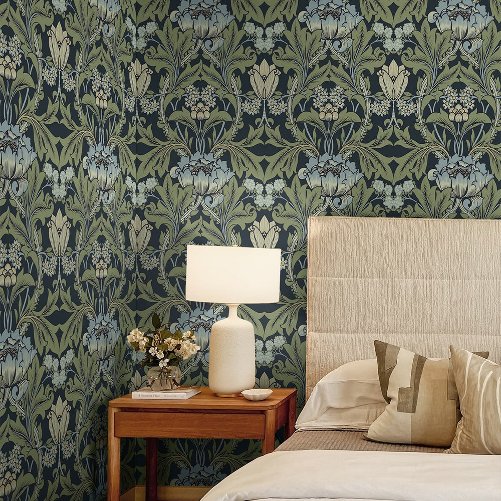 
                  
                    EP10212 vintage floral prepasted wallpaper bedroom from Seabrook Designs
                  
                