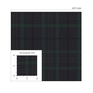 EP10302 plaid prepasted wallpaper scale from Seabrook Designs