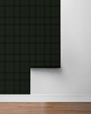 EP10304 plaid prepasted wallpaper roll from Seabrook Designs