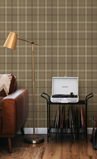 EP10316 plaid prepasted wallpaper record player from Seabrook Designs