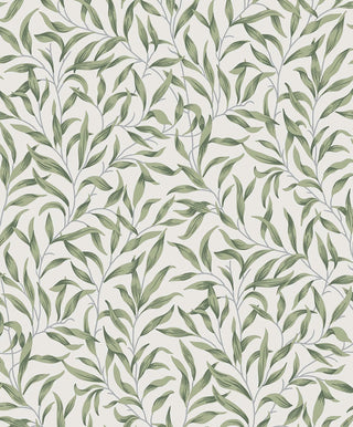 EP10504 willow leaf botanical William Morris prepasted wallpaper from Seabrook Designs