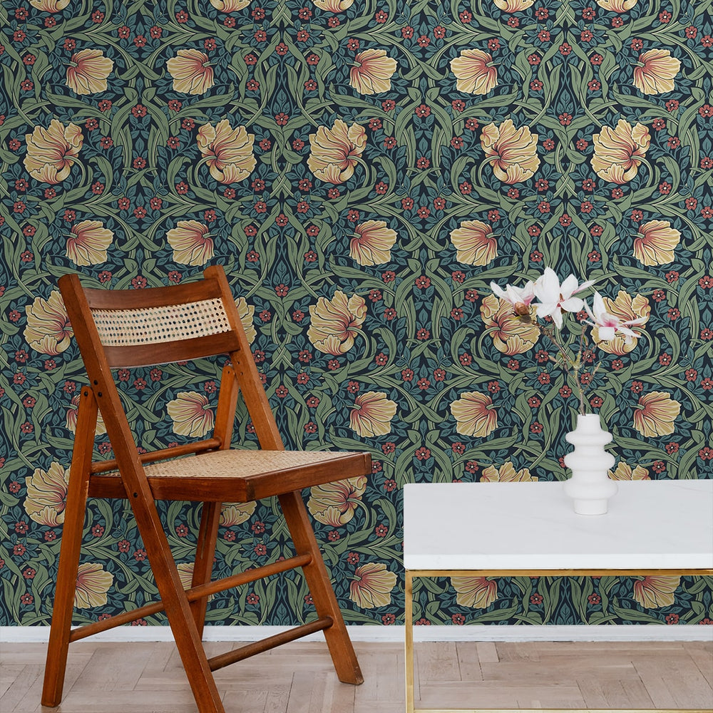 
                  
                    EP10602 Pimpernel floral vintage prepasted wallpaper entryway from Seabrook Designs
                  
                