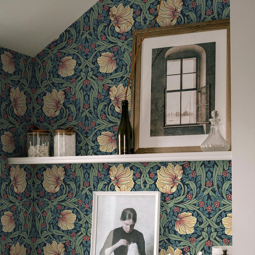 
                  
                    EP10602 Pimpernel floral vintage prepasted wallpaper decor from Seabrook Designs
                  
                