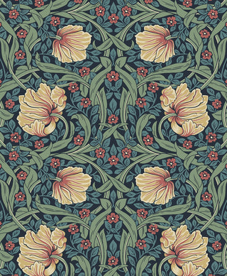 EP10602 Pimpernel floral vintage prepasted wallpaper from Seabrook Designs