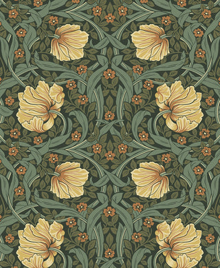 EP10604 Pimpernel floral vintage prepasted wallpaper from Seabrook Designs