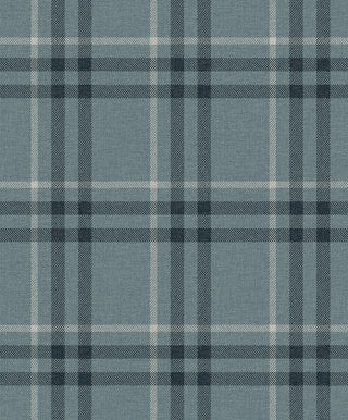 EP10802 blue plaid prepasted wallpaper from Seabrook Designs