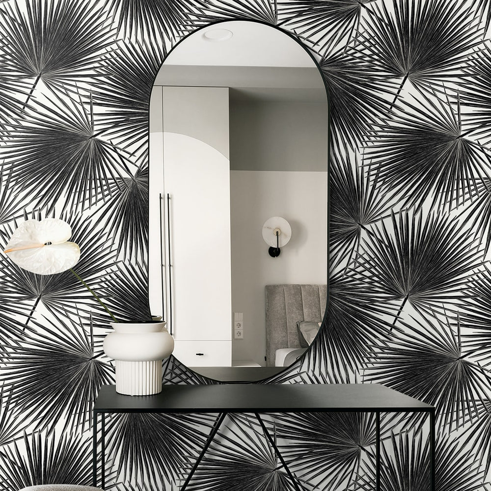 
                  
                    EP11000 coastal palm leaf prepasted wallpaper decor from Seabrook Designs
                  
                