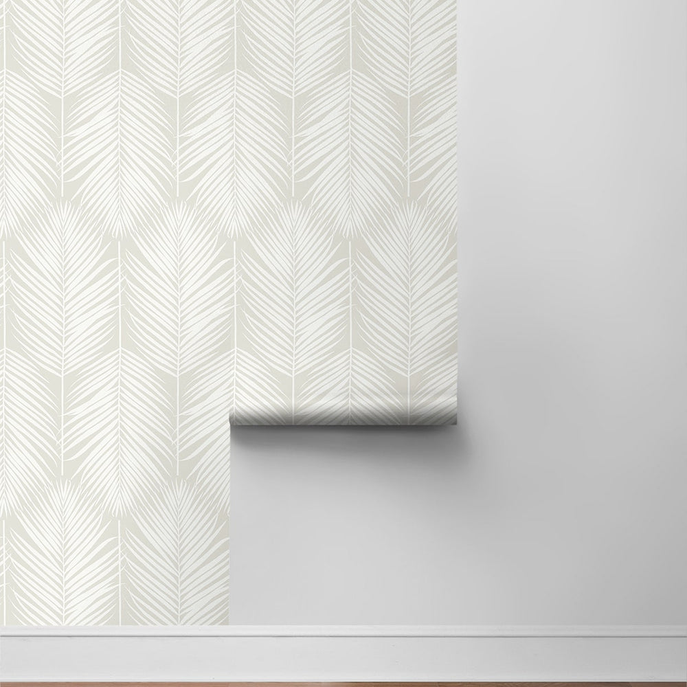 
                  
                    ET10805 neutral palm leaf wallpaper roll from Seabrook Designs
                  
                