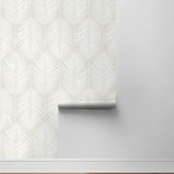 ET10805 neutral palm leaf wallpaper roll from Seabrook Designs