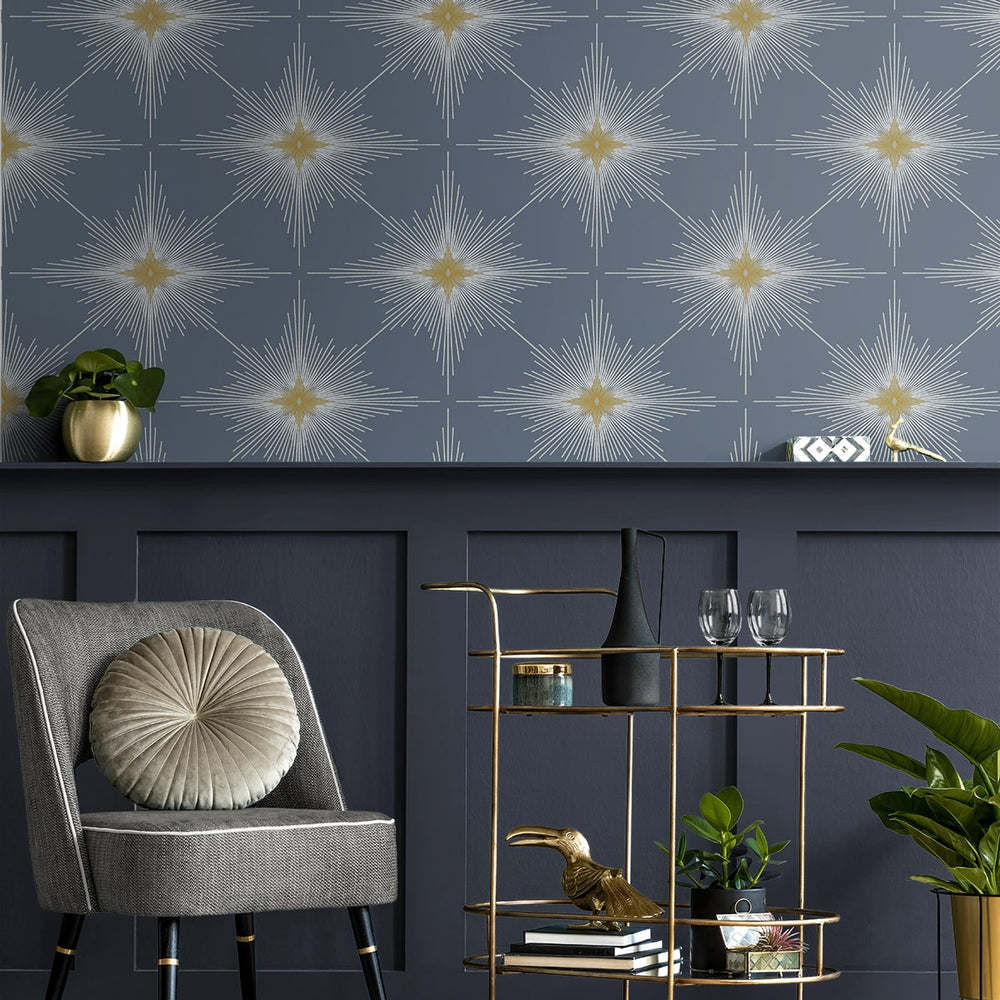 
                  
                    ET11409 North Star geometric wallpaper entryway from Seabrook Designs
                  
                