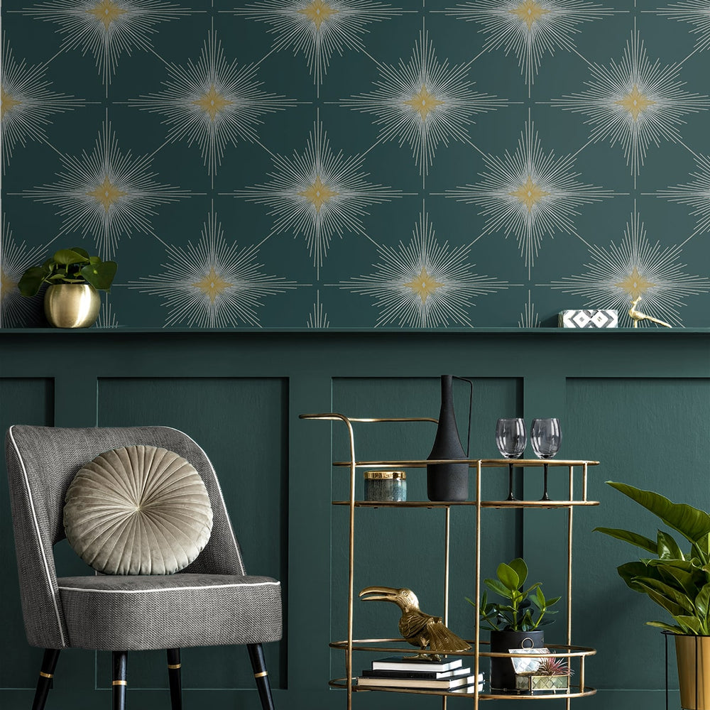 
                  
                    ET11414 North Star geometric wallpaper entryway from Seabrook Designs
                  
                