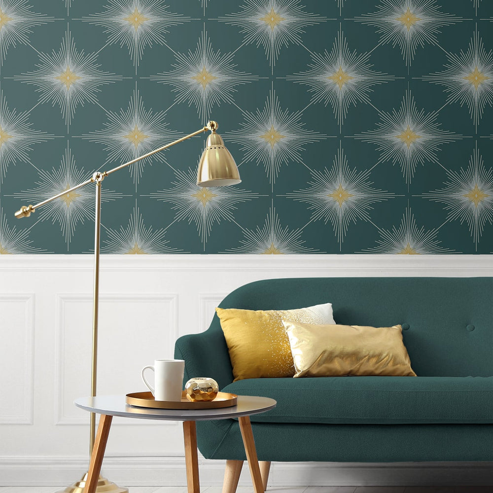 
                  
                    ET11414 North Star geometric wallpaper living room from Seabrook Designs
                  
                