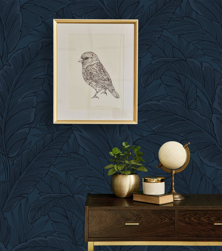 ET13002 leaf wallpaper decor from Seabrook Designs