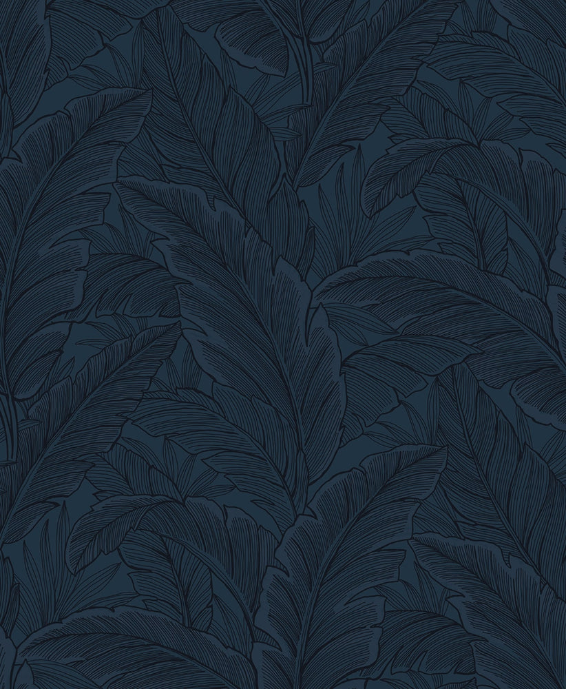 Gulf Tropical Leaves Botanical Unpasted Wallpaper