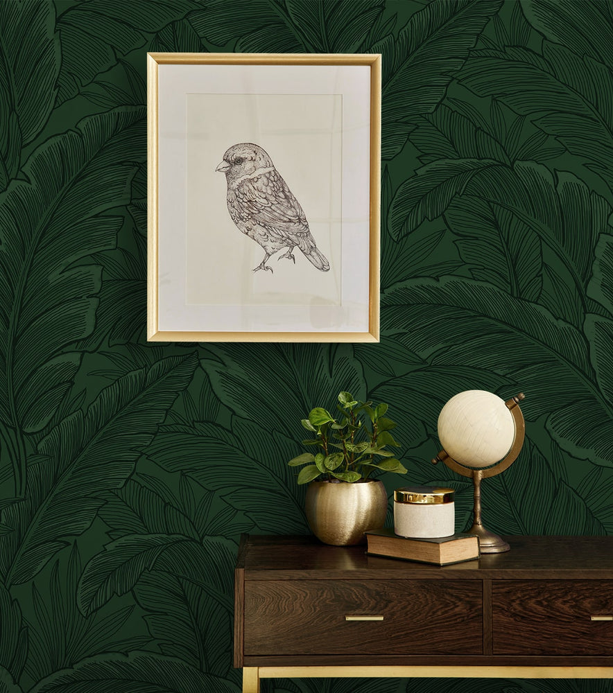 ET13004 leaf wallpaper decor from Seabrook Designs