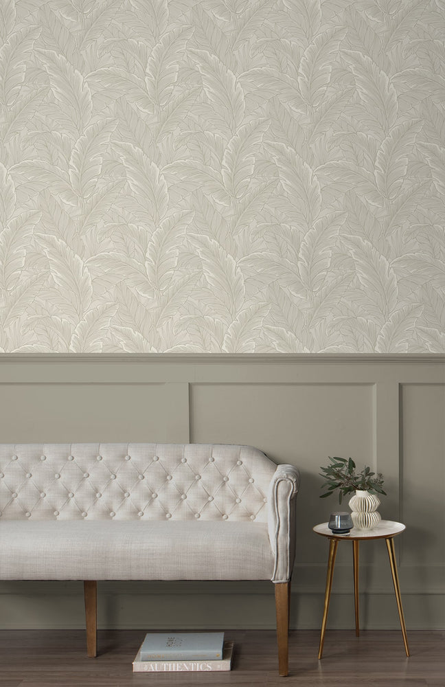 ET13005 leaf wallpaper entryway from Seabrook Designs