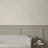 ET13005 leaf wallpaper entryway from Seabrook Designs