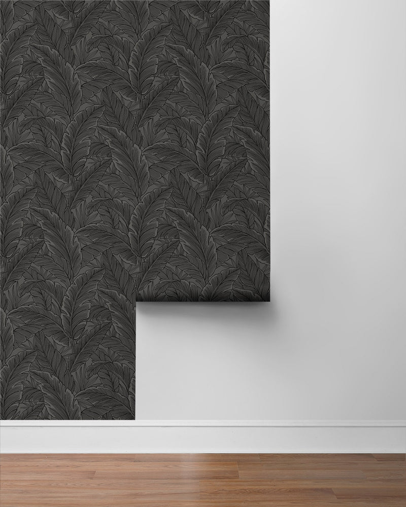ET13008 leaf wallpaper roll from Seabrook Designs