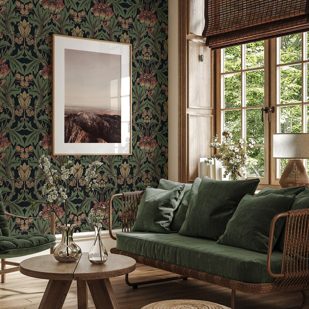 
                  
                    ET13101 vintage floral unpasted wallpaper living room from Etten Studios
                  
                