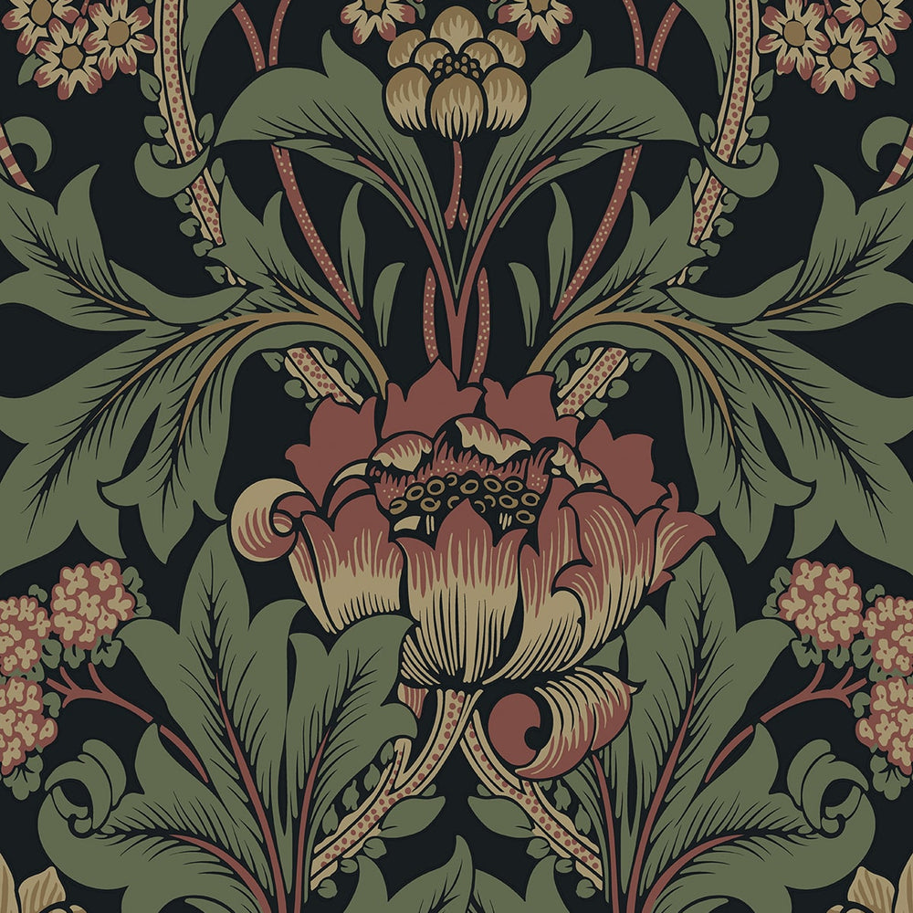 ET13101 vintage floral unpasted wallpaper from Etten Studios
