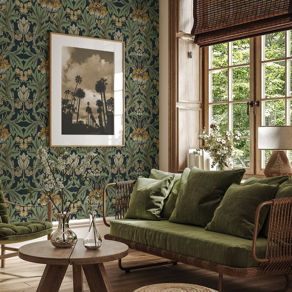 
                  
                    ET13104 vintage floral unpasted wallpaper living room from Etten Studios
                  
                