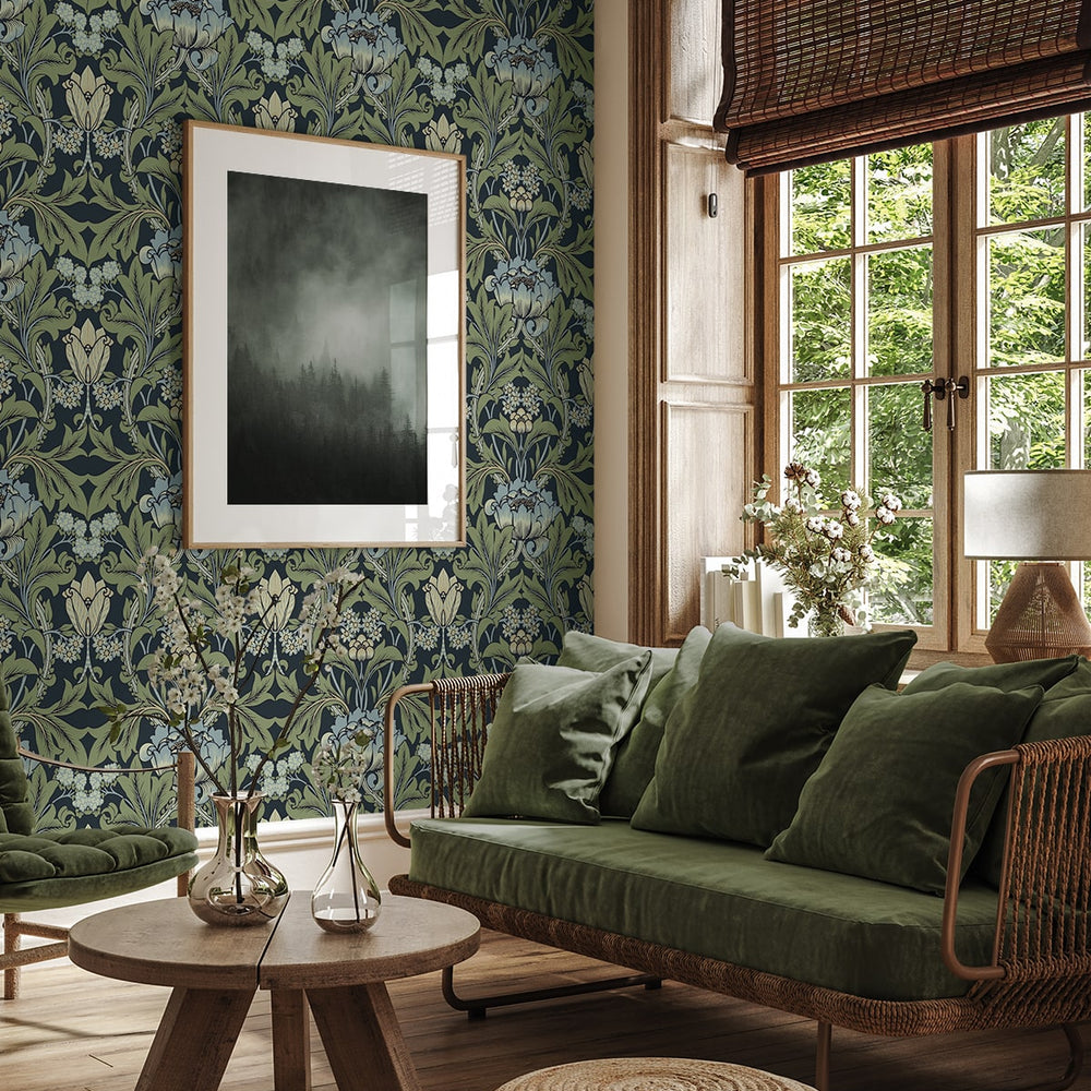 
                  
                    ET13112 vintage floral unpasted wallpaper living room from Etten Studios
                  
                
