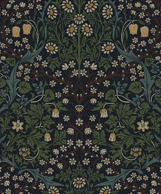 ET13222 William Morris blackthorn vintage unpasted wallpaper at Say Decor