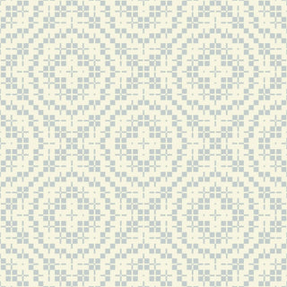 Mitchell Black Essentials Echo Tile Geometric Wallpaper in shade Mineral Blue at Say Decor