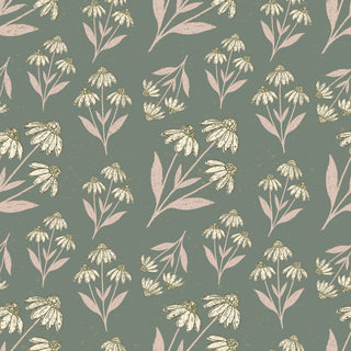 Ellery teal Floral Peel and Stick Wallpaper from Say Decor