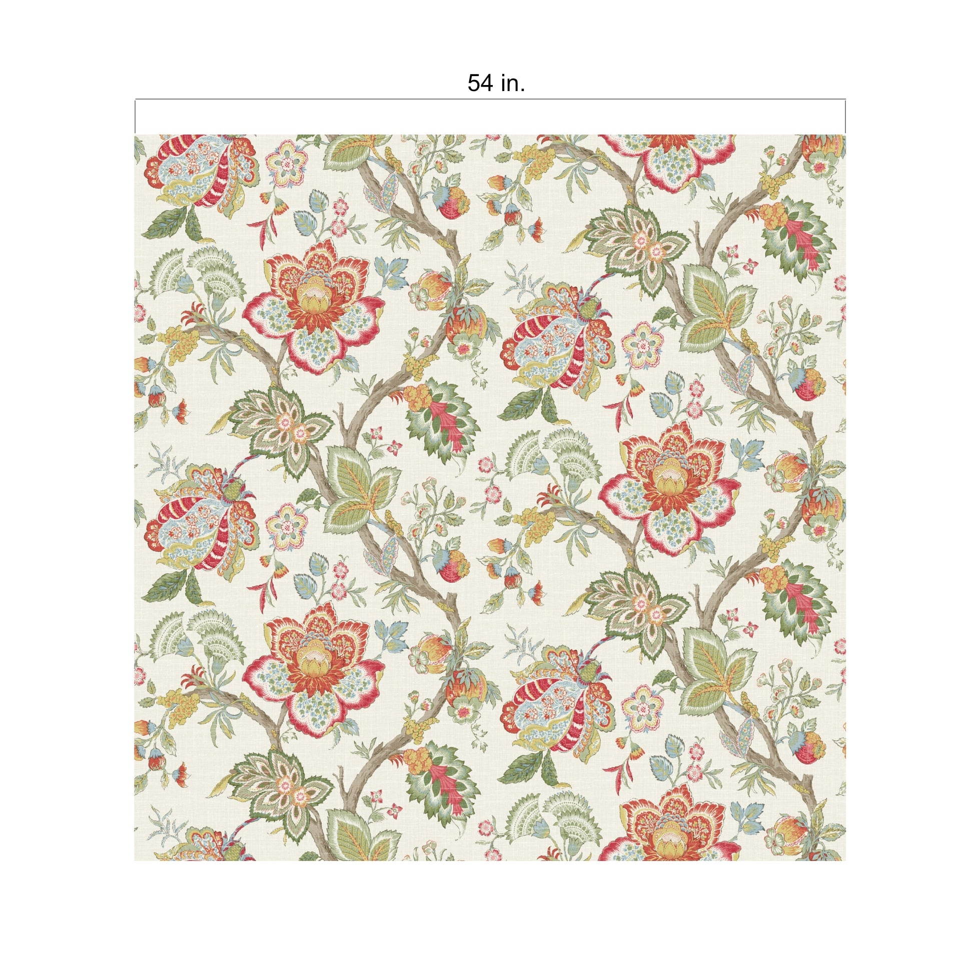 Bernadette Linen Jacobean Floral Fabric – Say Decor LLC