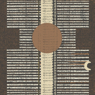 Mitchell Black Forbes Masters Inyanga Geometric Wallpaper in shade Cocoa at Say Decor