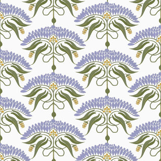 Mitchell Black Botanical Legacy Fleur de Rêve Wallpaper in shade Lavender at Say Decor
