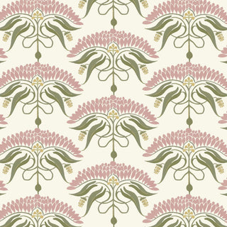 Mitchell Black Botanical Legacy Fleur de Rêve Wallpaper in shade Linen at Say Decor