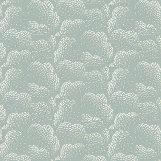 Mitchell Black Revel Clouds Abstract Wallpaper in shade Ash Blue at Say Decor