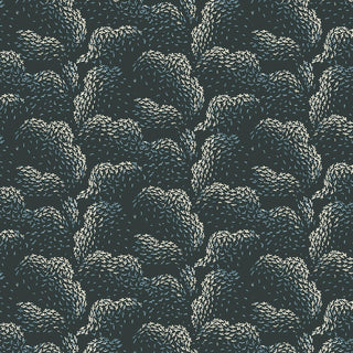 Mitchell Black Revel Clouds Abstract Wallpaper in shade Black and Blue at Say Decor