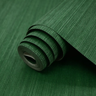 Kelly Green Grasscloth Unpasted Wallpaper