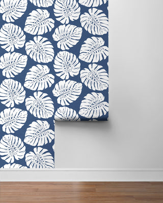 HG10502 monstera leaf tropical peel and stick wallpaper roll from Harry & Grace