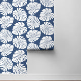 HG10502 monstera leaf tropical peel and stick wallpaper roll from Harry & Grace