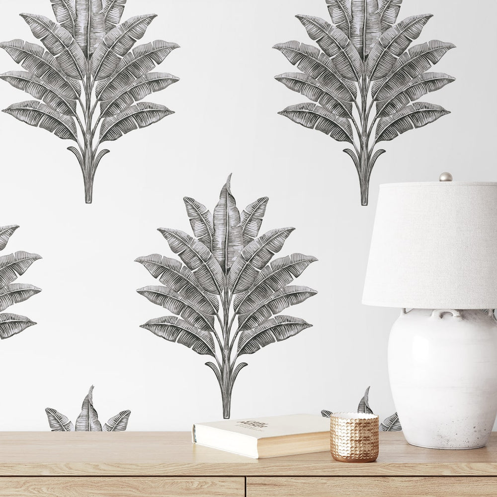 
                  
                    HG10600 palm leaf peel and stick wallpaper decor from Harry & Grace
                  
                
